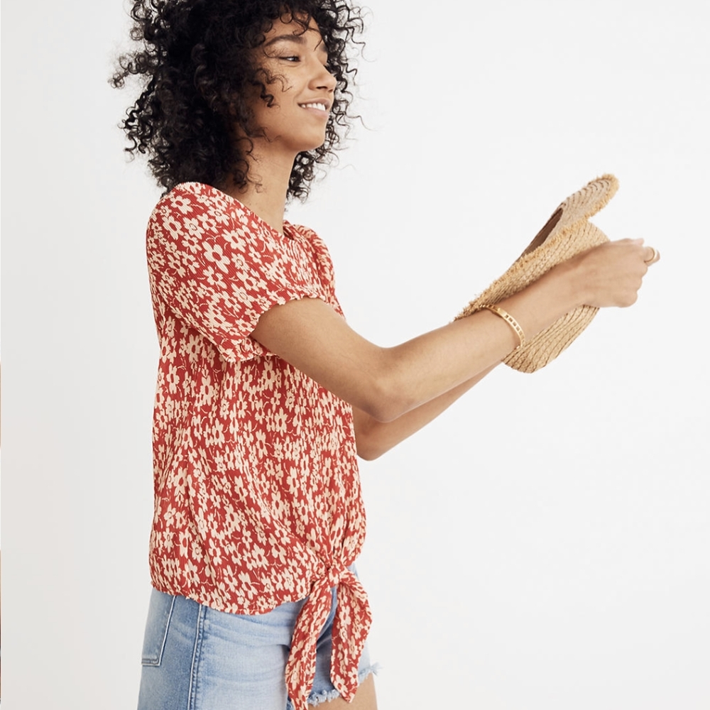 Madewell Crinkled Full Bloom Blouse